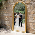 Stickers pour miroir de mariage, lot d'autocollants pour panneaux de bienvenue au mariage, texte personnalisable découpé sans fond transparent